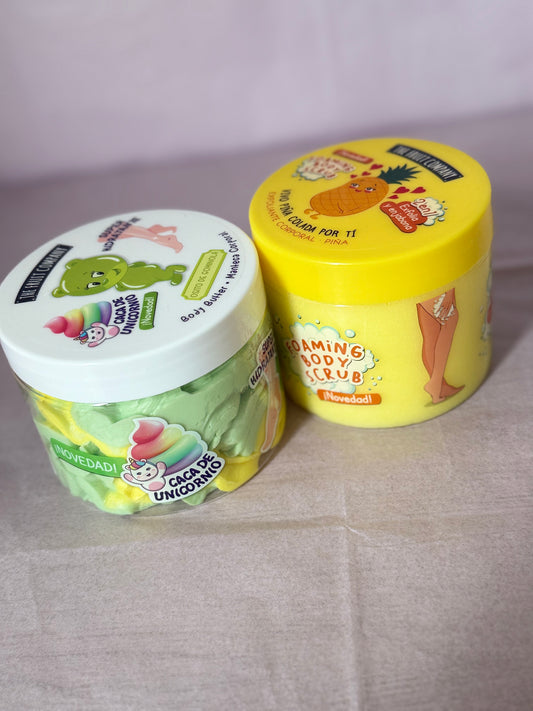 Beurre corporel ourson guimauve + Gommage Ananas