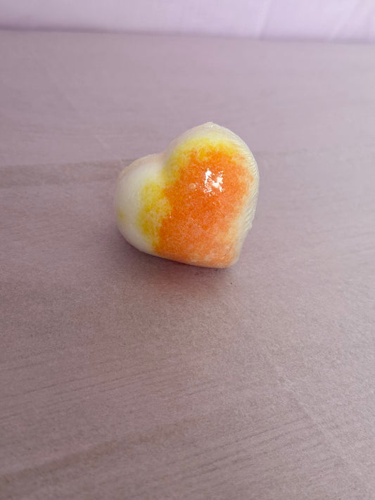 Coeur effervescent parfum "Pêche"